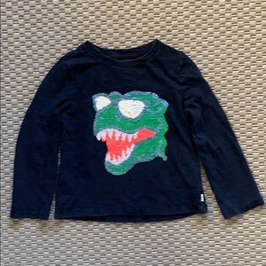 🔥FINAL SALE: Gap Flippy Sequins T Rex shirt